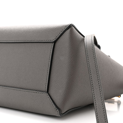 Celine Grained Calfskin Micro Belt Bag Grey 11 of 11