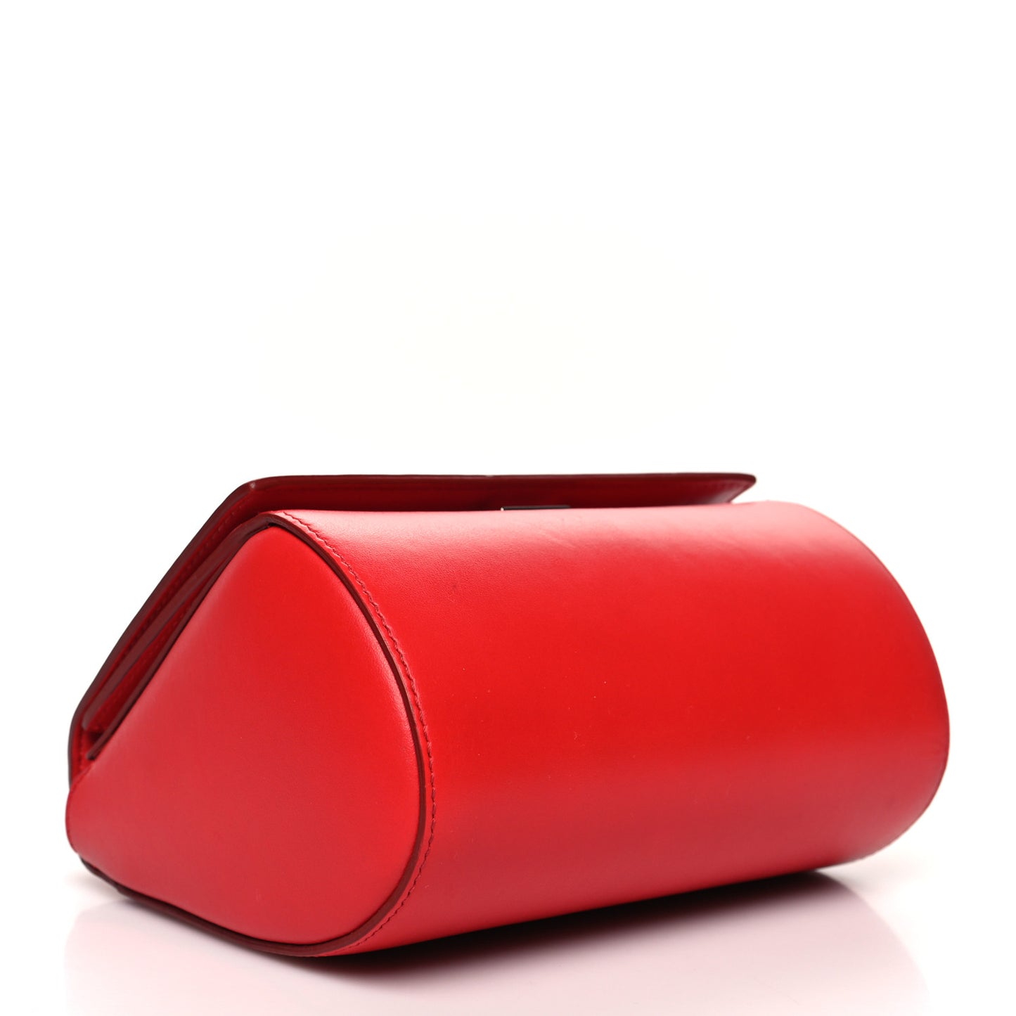Calfskin Mini Pandora Box Logo Strap Crossbody Bag Medium Red