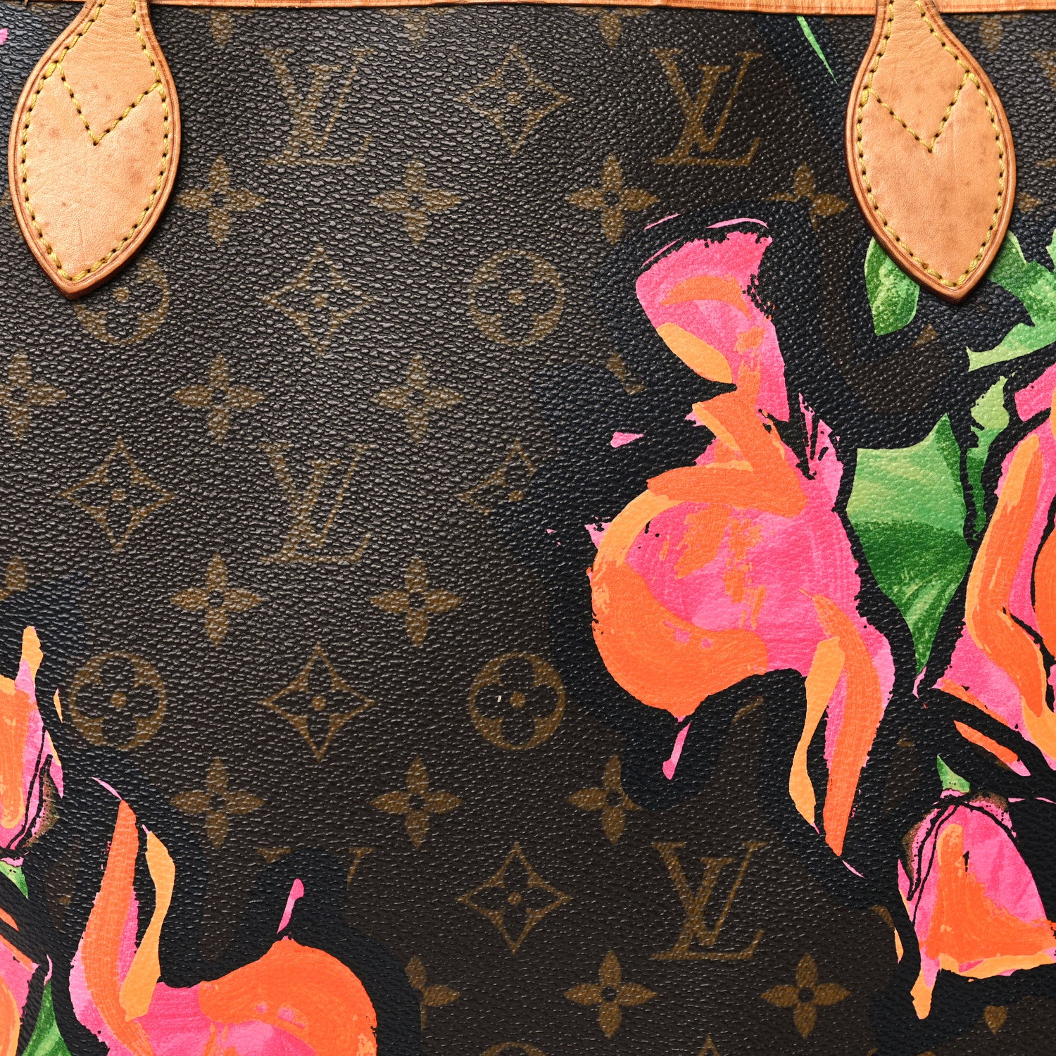 Louis Vuitton Monogram Roses Neverfull MM 7 of 10