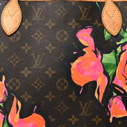 Louis Vuitton Monogram Roses Neverfull MM 7 of 10