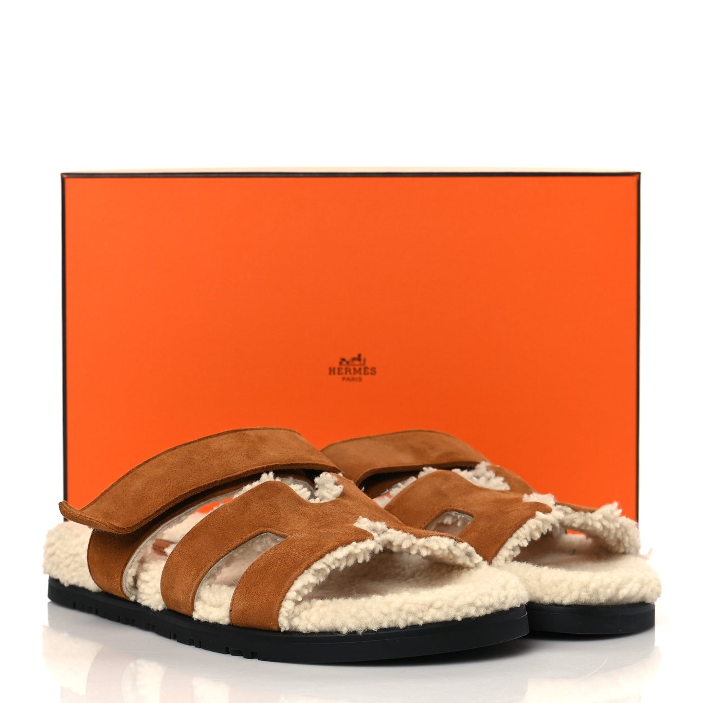 Suede Goatskin Woolskin Womens Chypre Sandals 37 Naturel Ecru