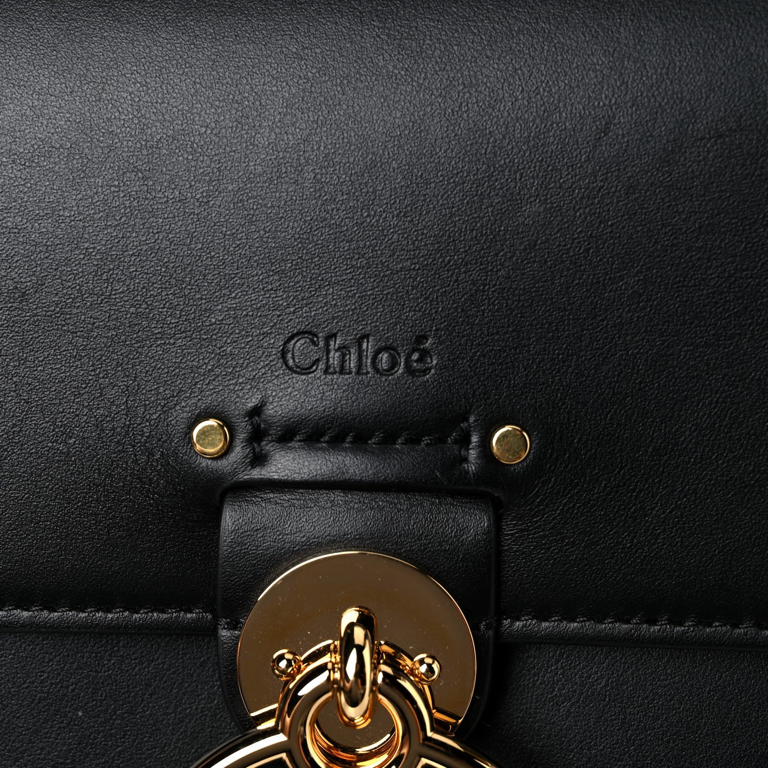 Chloe Calfskin Medium Tess Bag Black 17 of 21