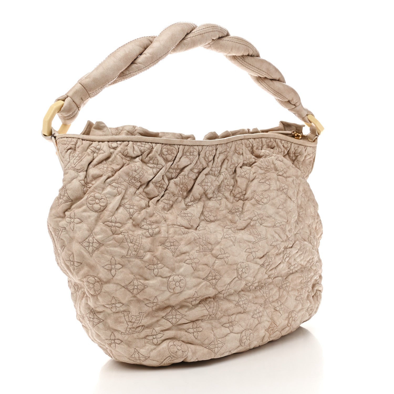 Louis Vuitton Lambskin Olympe Nimbus GM Ecru 3 of 14