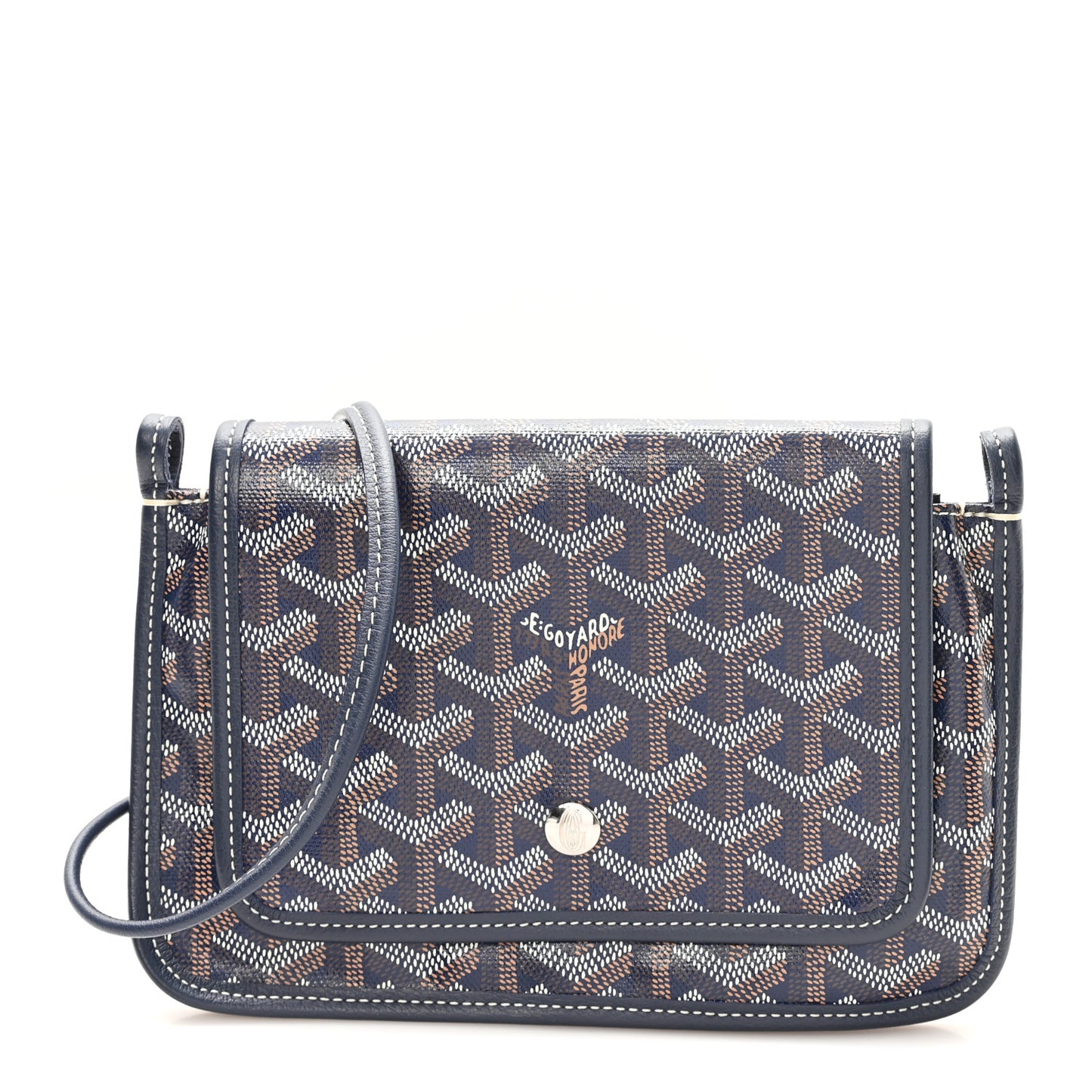 Goyardine Plumet Wallet Clutch Navy