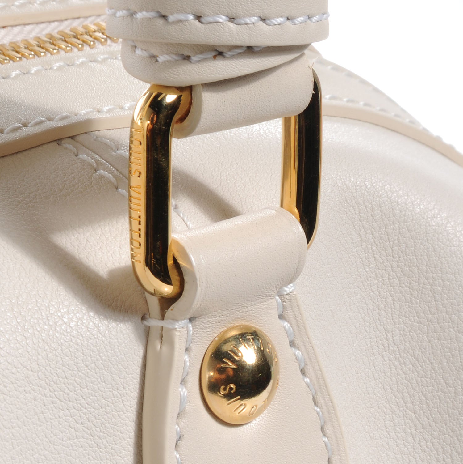 Louis Vuitton Calfskin Sac Louis White 7 of 11