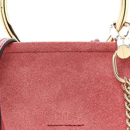 Chloe Suede Calfskin Mini Faye Bracelet Bag Scarlet Pink 8 of 12