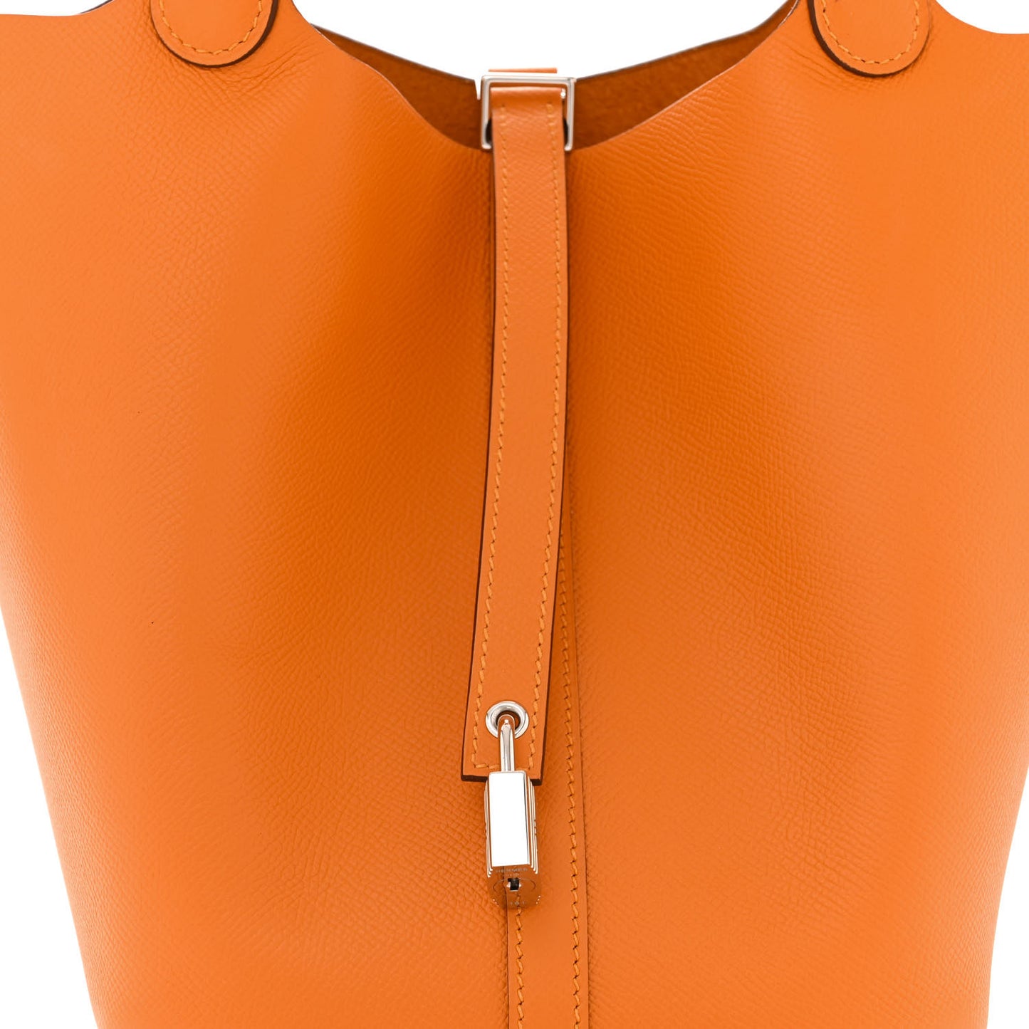 Epsom Tressage De Cuir Picotin Lock 22 MM Abricot Rose Azalee Gold