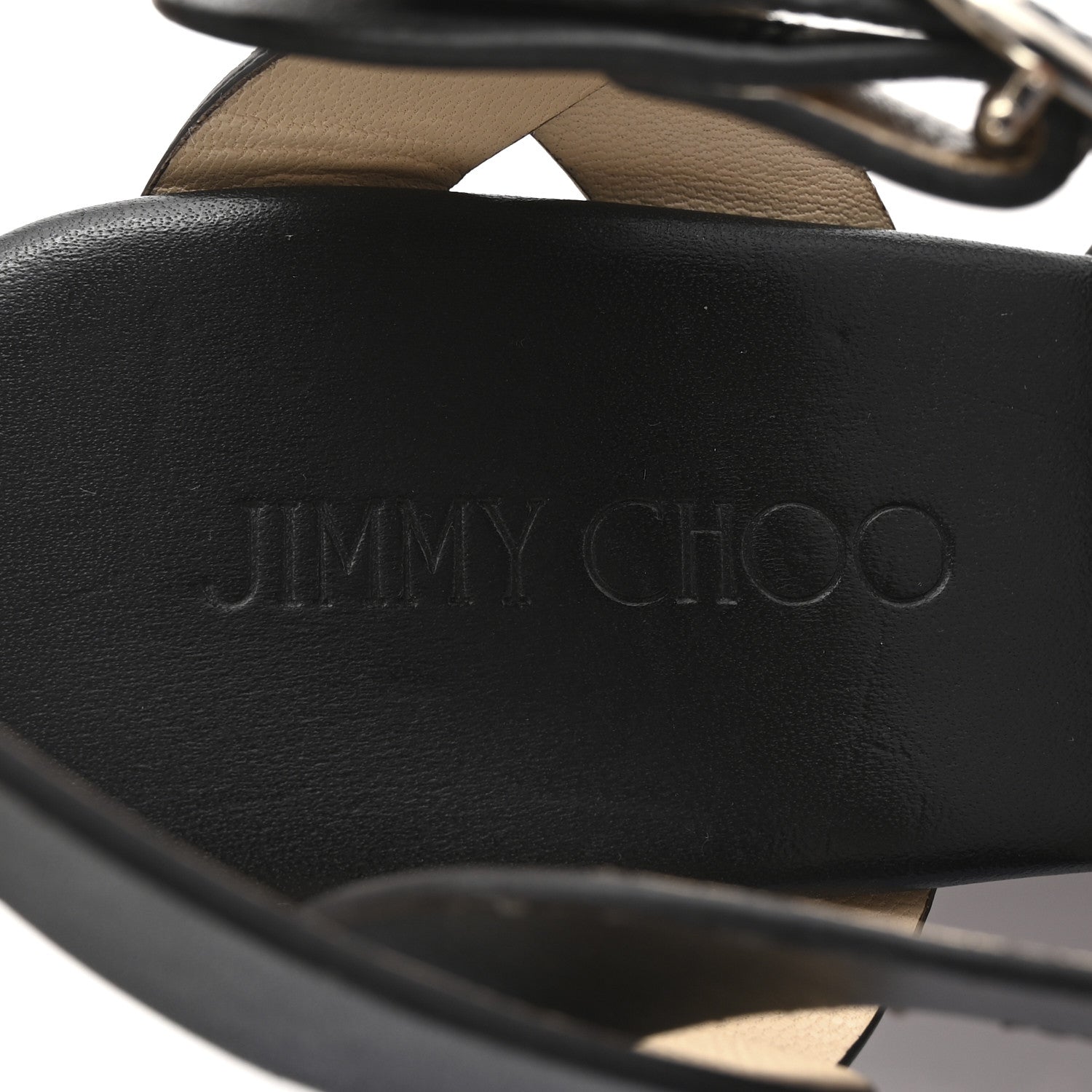 Jimmy Choo Vachetta Cork Aleili 100 Wedge Sandals 40 Black 8 of 8