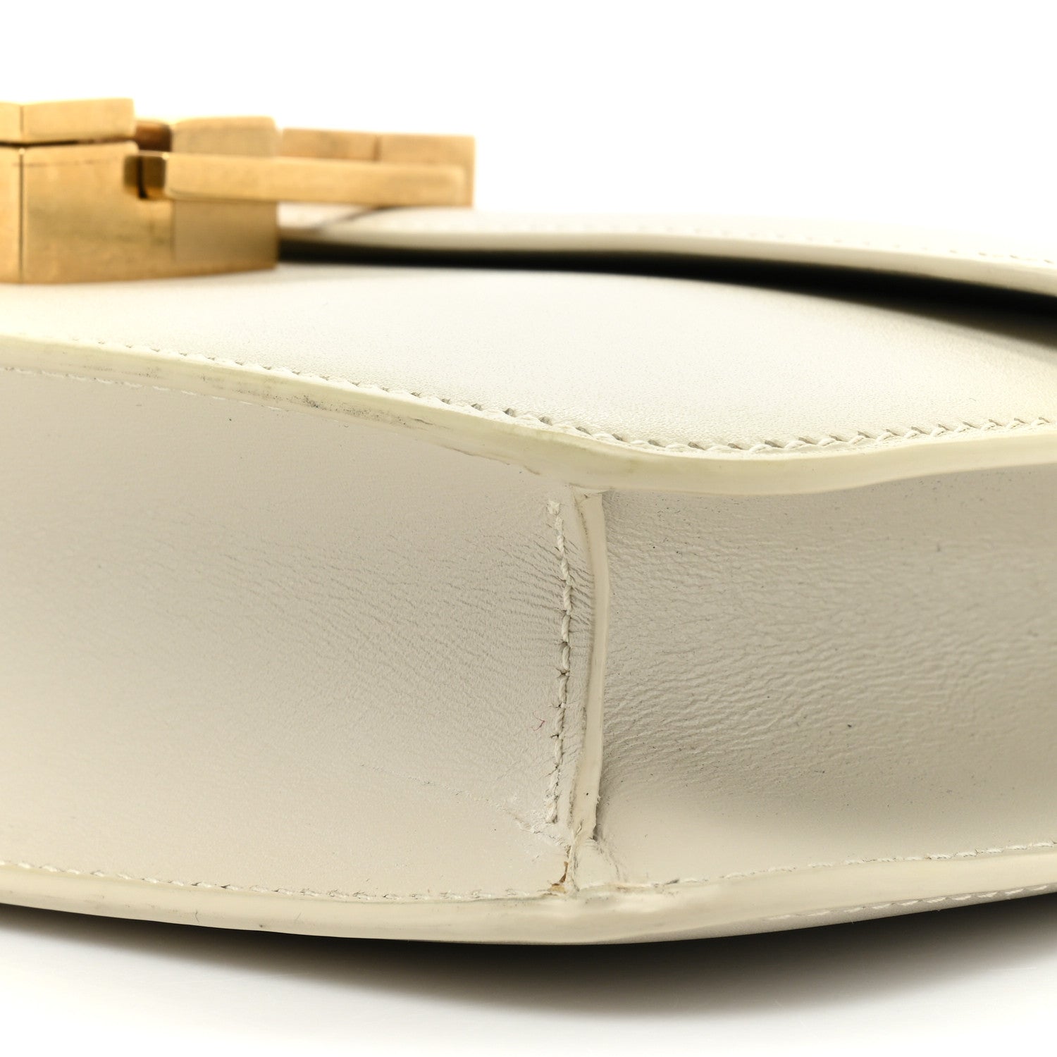 Saint Laurent Smooth Calfskin Carre Satchel Crema Soft 8 of 13