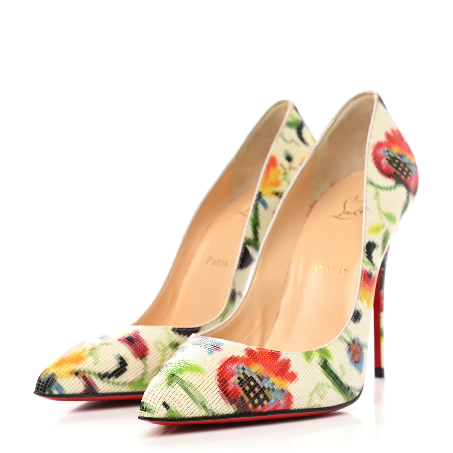 Christian Louboutin Patent Mosaique So Kate 120 Pumps 39 Multicolor 3 of 7