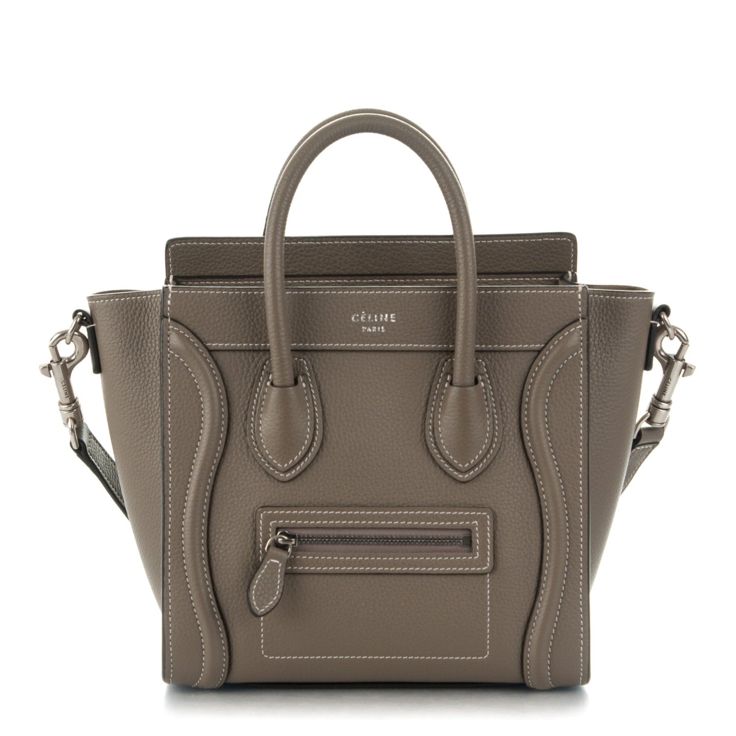 Drummed Calfskin Nano Luggage Souris