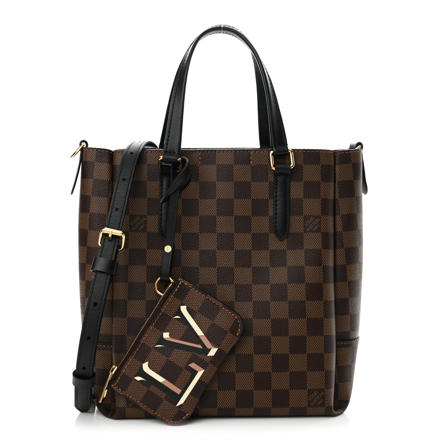 Louis Vuitton Damier Ebene Belmont PM Black 1 of 13