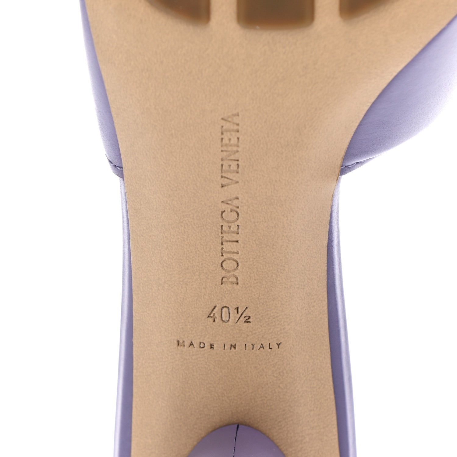 Bottega Veneta Vienna Calfskin The Band Mule Sandals 40.5 Lavender 6 of 7