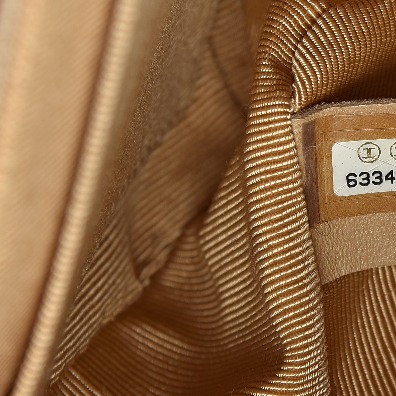 Chanel Fabric Medium Single Flap Beige Gold 7 of 10