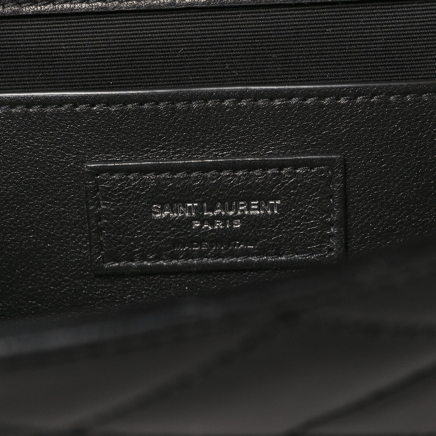 Saint Laurent Lambskin Quilted Kate Clutch Black 6 of 6