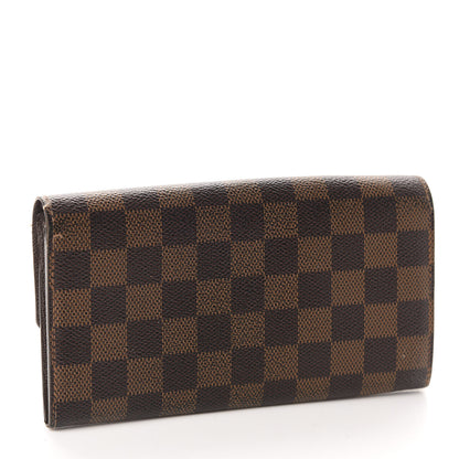 Louis Vuitton Damier Ebene Sarah Wallet 3 of 10