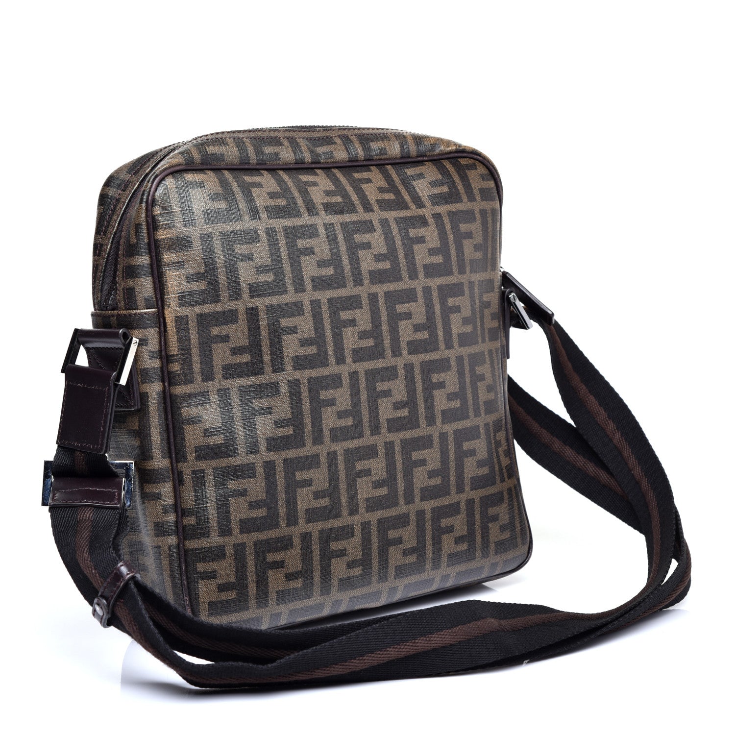 Fendi Zucca Spalmati Messenger Bag Tobacco 3 of 11
