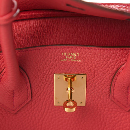 Hermes Taurillon Clemence Birkin 30 Bougainvillea 10 of 12