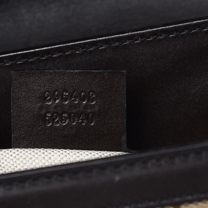 Gucci Monogram Margaux Calfskin Large Emily Chain Shoulder Bag Beige Ebony Cocoa 9 of 14
