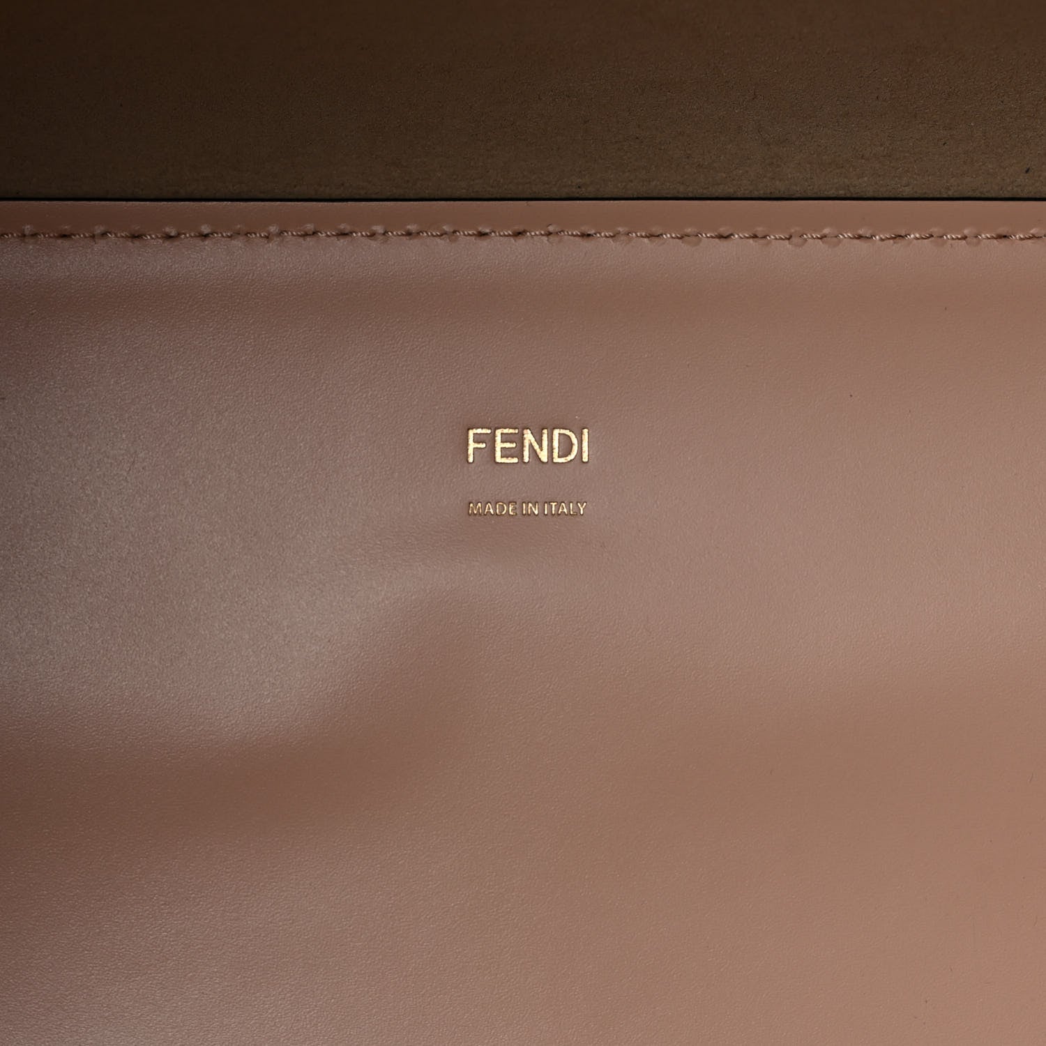 Fendi Vitello King Plexiglass Logo Embossed Medium Fendi Sunshine Shopper Tote Light Rose 6 of 18