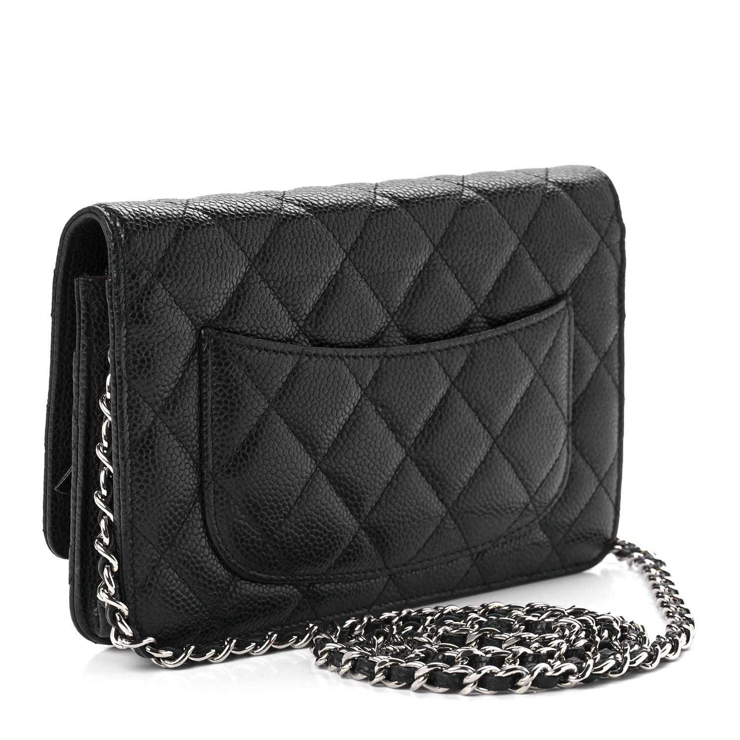 Chanel Caviar Quilted Wallet On Chain WOC Black 4 of 11