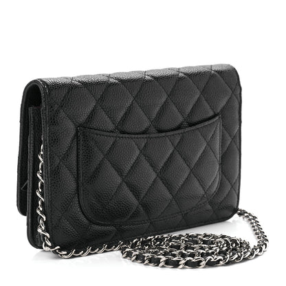 Chanel Caviar Quilted Wallet On Chain WOC Black 4 of 11