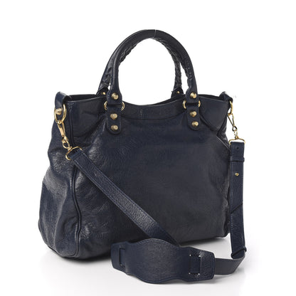 Balenciaga Agneau Giant 12 Gold Hardware Velo Bleu Obscur 2 of 14