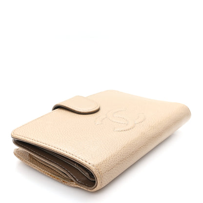 Chanel Caviar Timeless CC French Wallet Beige 4 of 11
