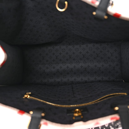 Louis Vuitton Monogram Giant Crafty Onthego GM Creme Rouge Black 5 of 9
