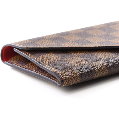Louis Vuitton Damier Ebene Josephine Wallet Red 5 of 11