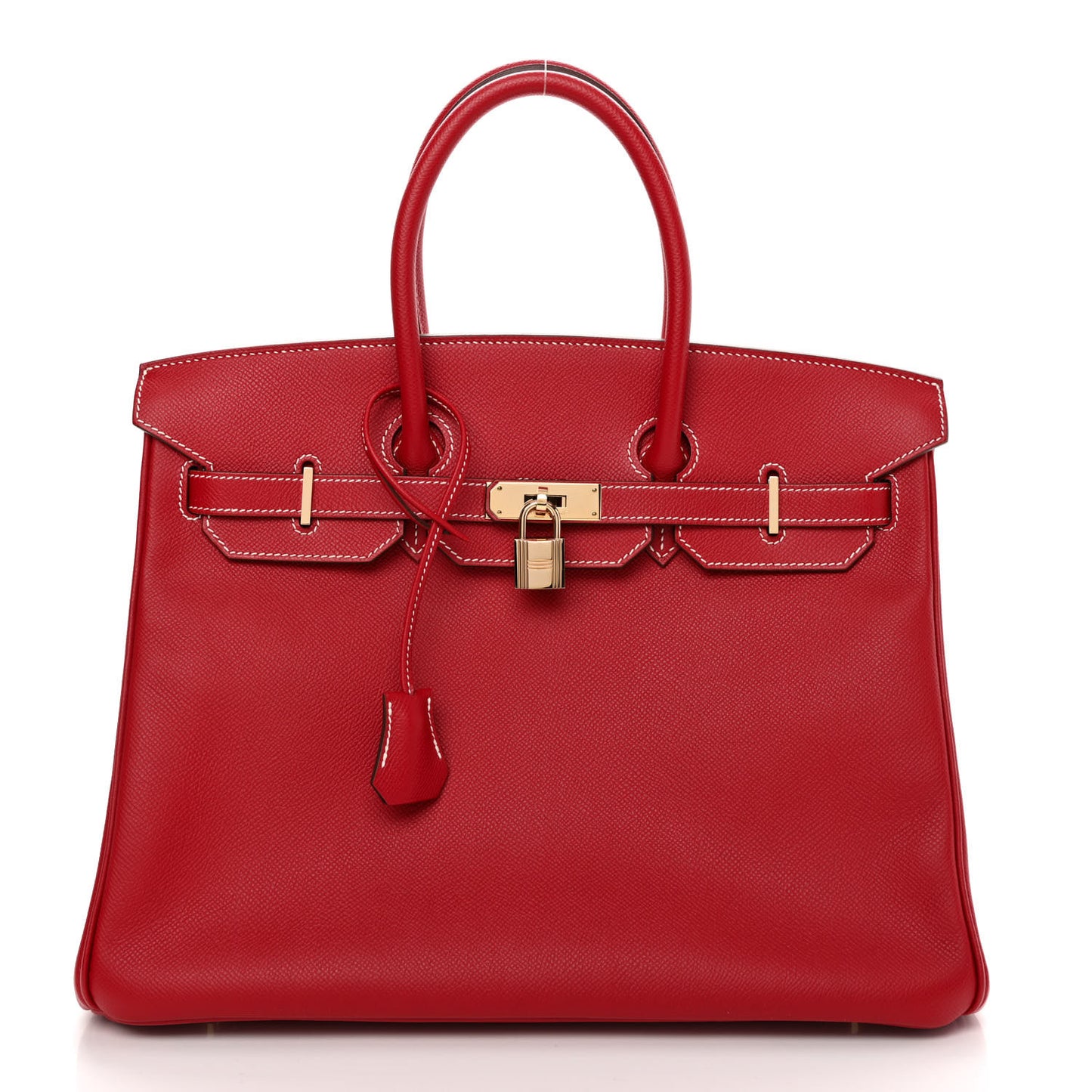 Epsom Candy Birkin 35 Rouge Casaque Bleu Thalassa