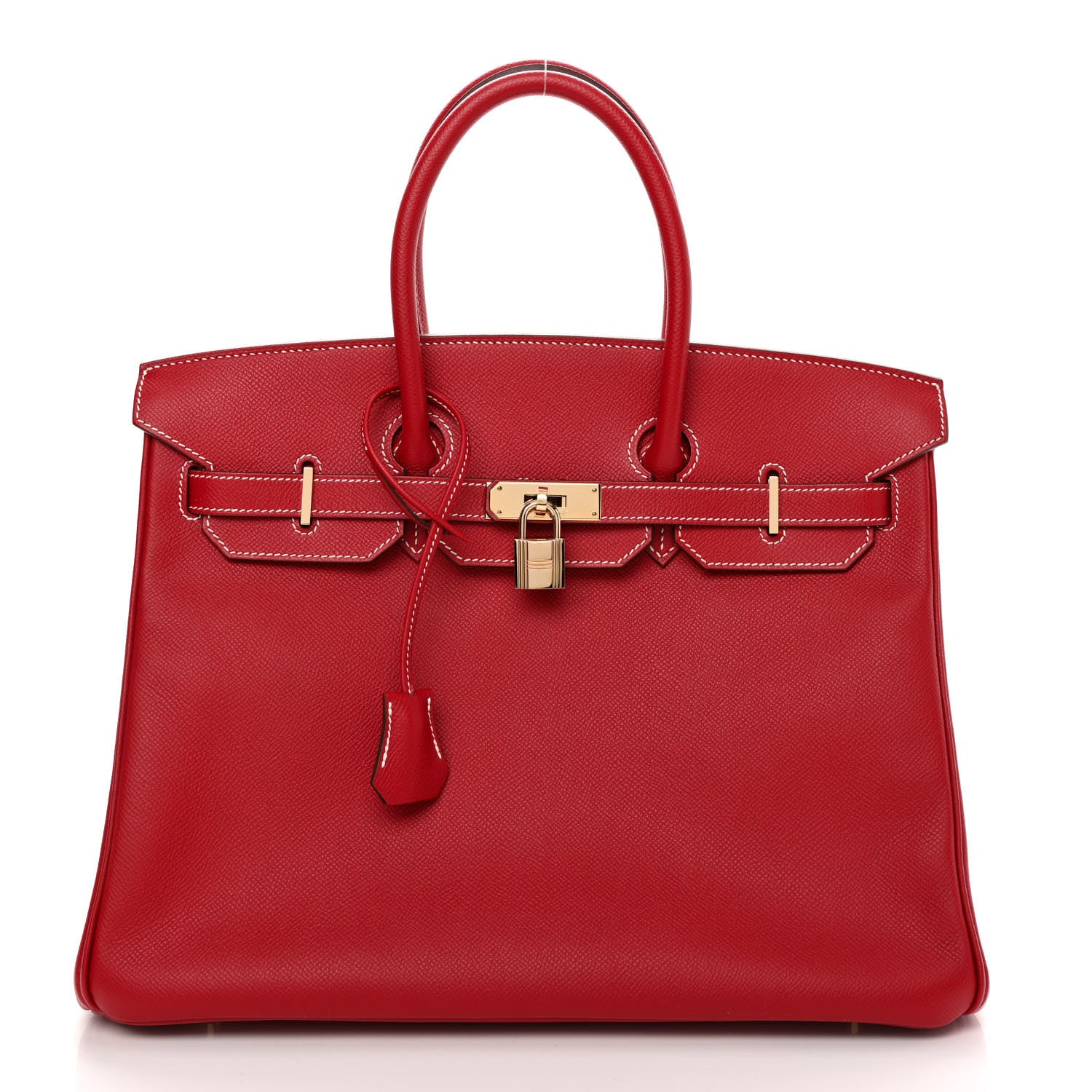 Hermes Epsom Candy Birkin 35 Rouge Casaque Bleu Thalassa 1 of 12