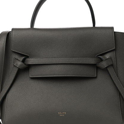 Celine Grained Calfskin Nano Belt Bag Grey 9 of 18