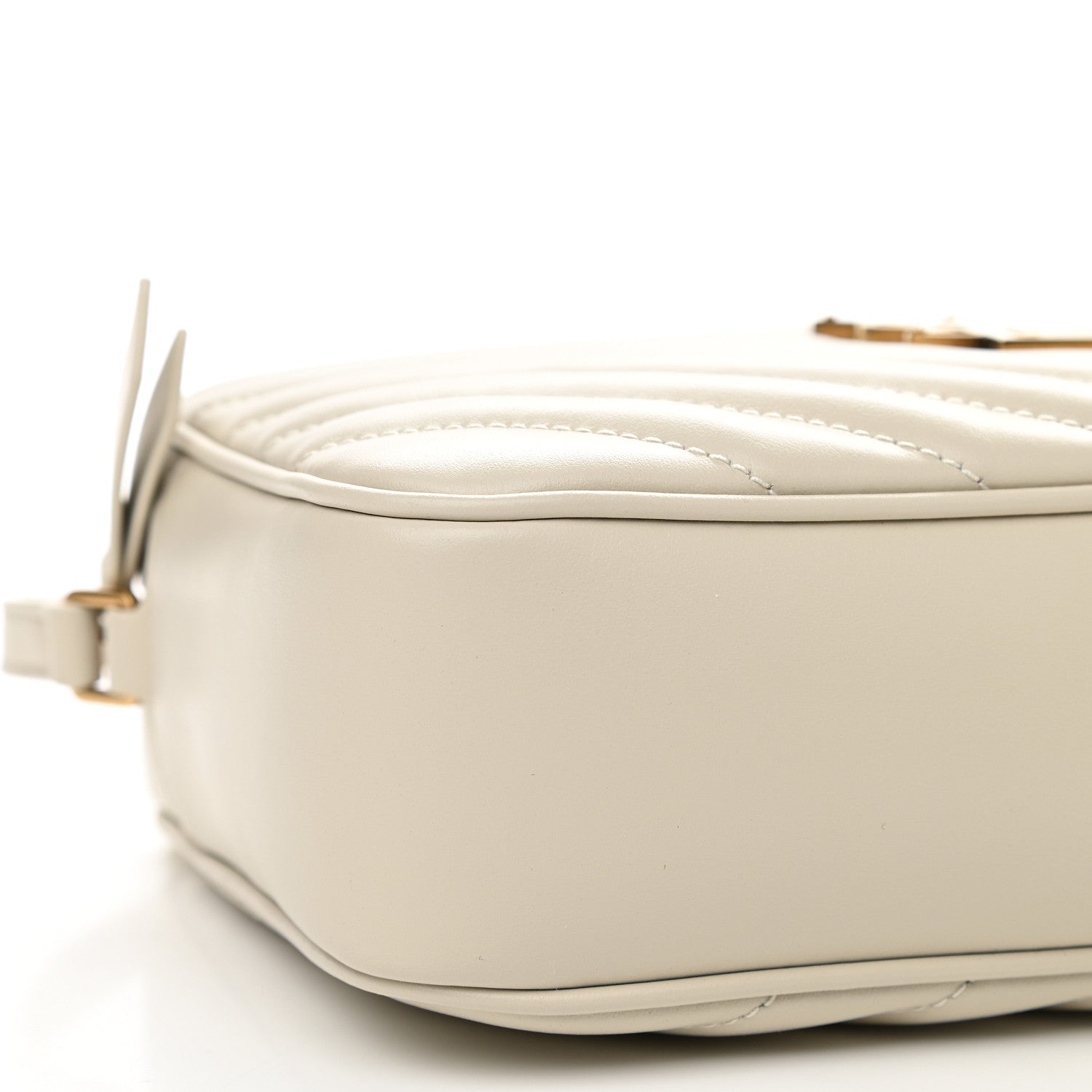Saint Laurent Calfskin Matelasse Monogram Lou Camera Bag Crema Soft 7 of 8