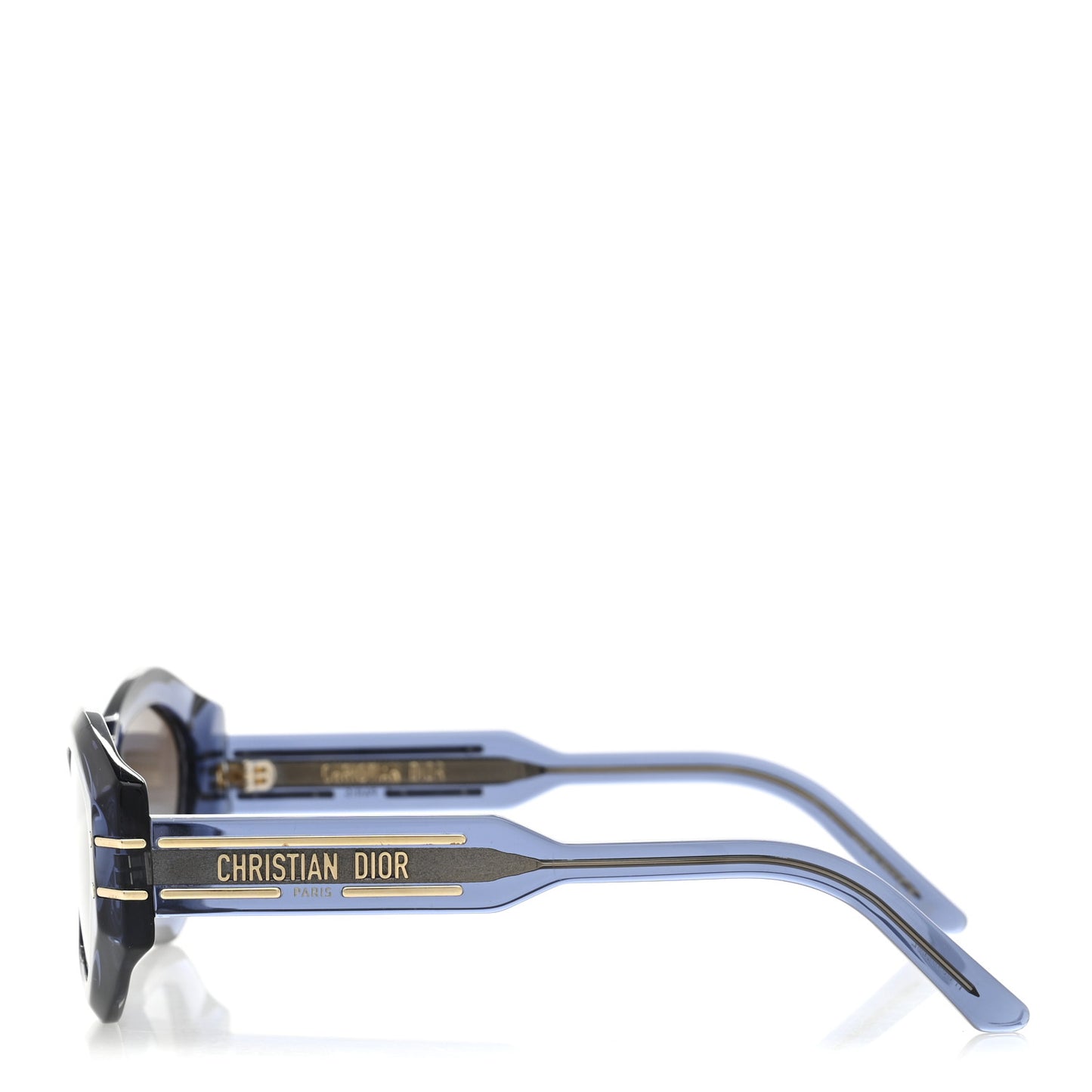 Acetate DiorSignature B1U Butterfly Sunglasses Blue