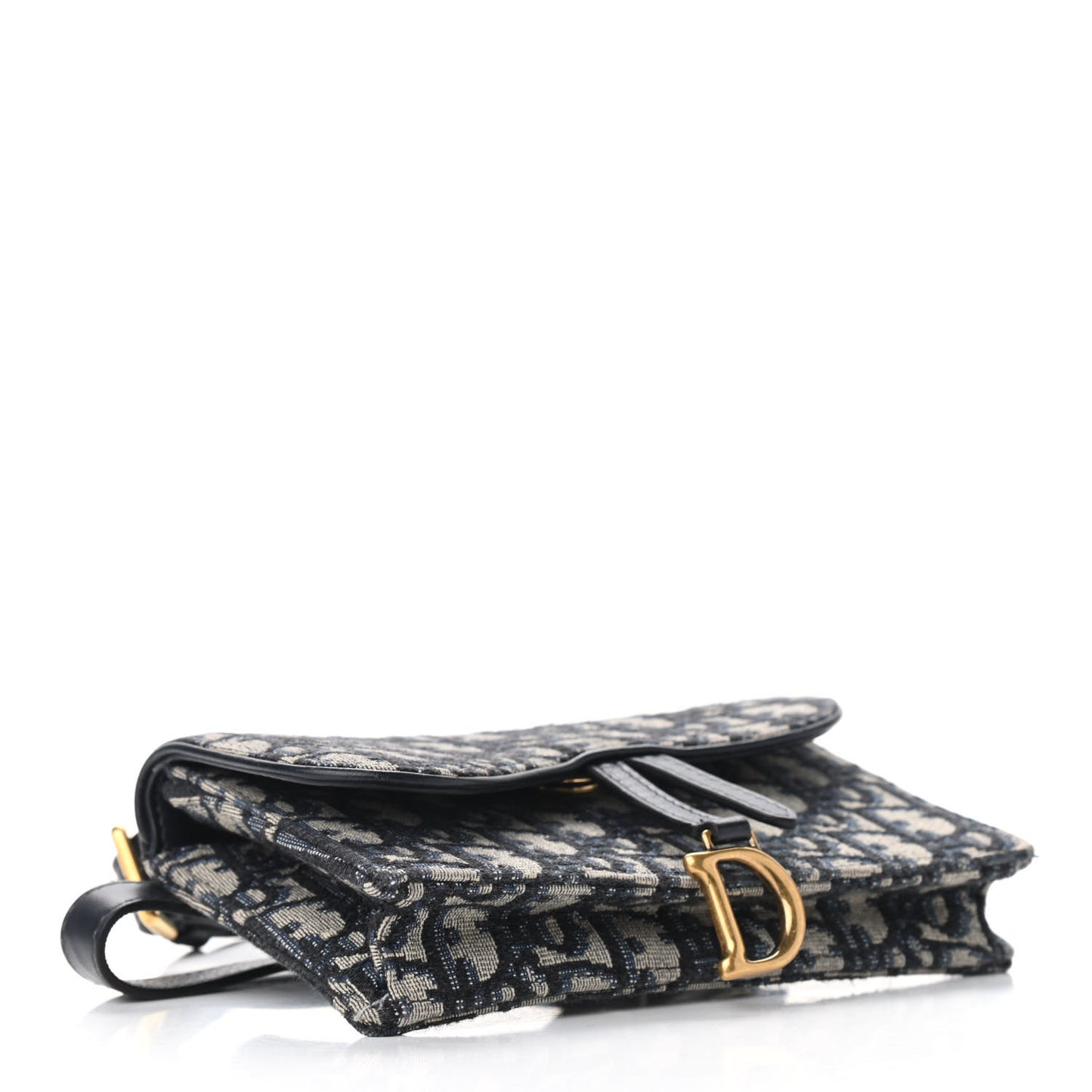 Oblique Saddle Belt Bag Blue