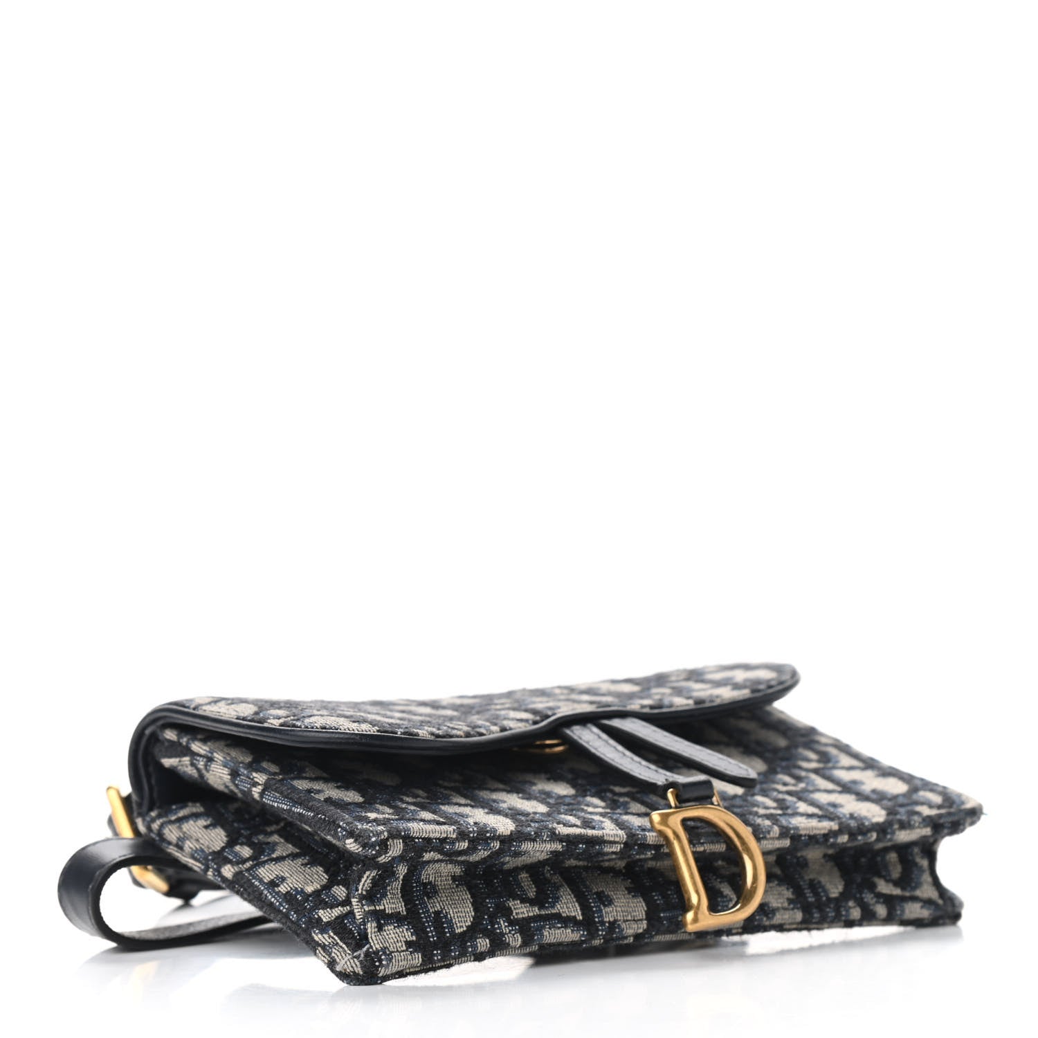 Christian Dior Oblique Saddle Belt Bag Blue 3 of 7