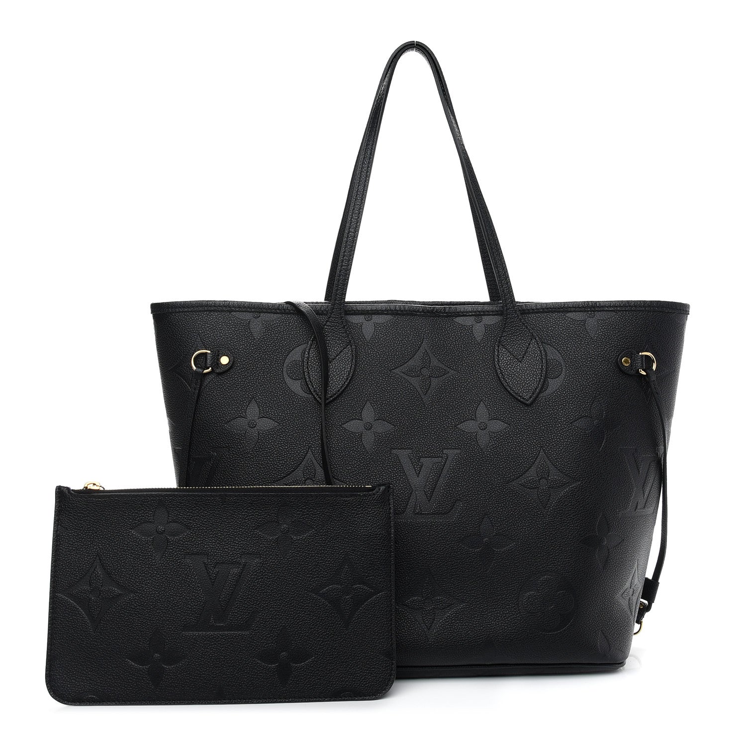 Louis Vuitton Empreinte Monogram Giant Neverfull MM Black 1 of 9