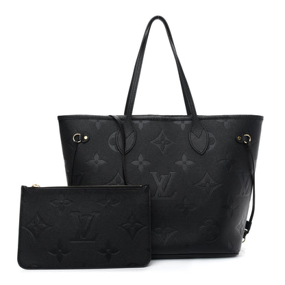 Louis Vuitton Empreinte Monogram Giant Neverfull MM Black 1 of 9