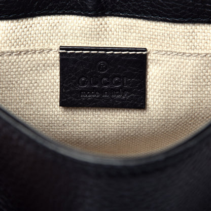 Gucci Pebbled Calfskin Small Soho Flap Crossbody Black 6 of 9