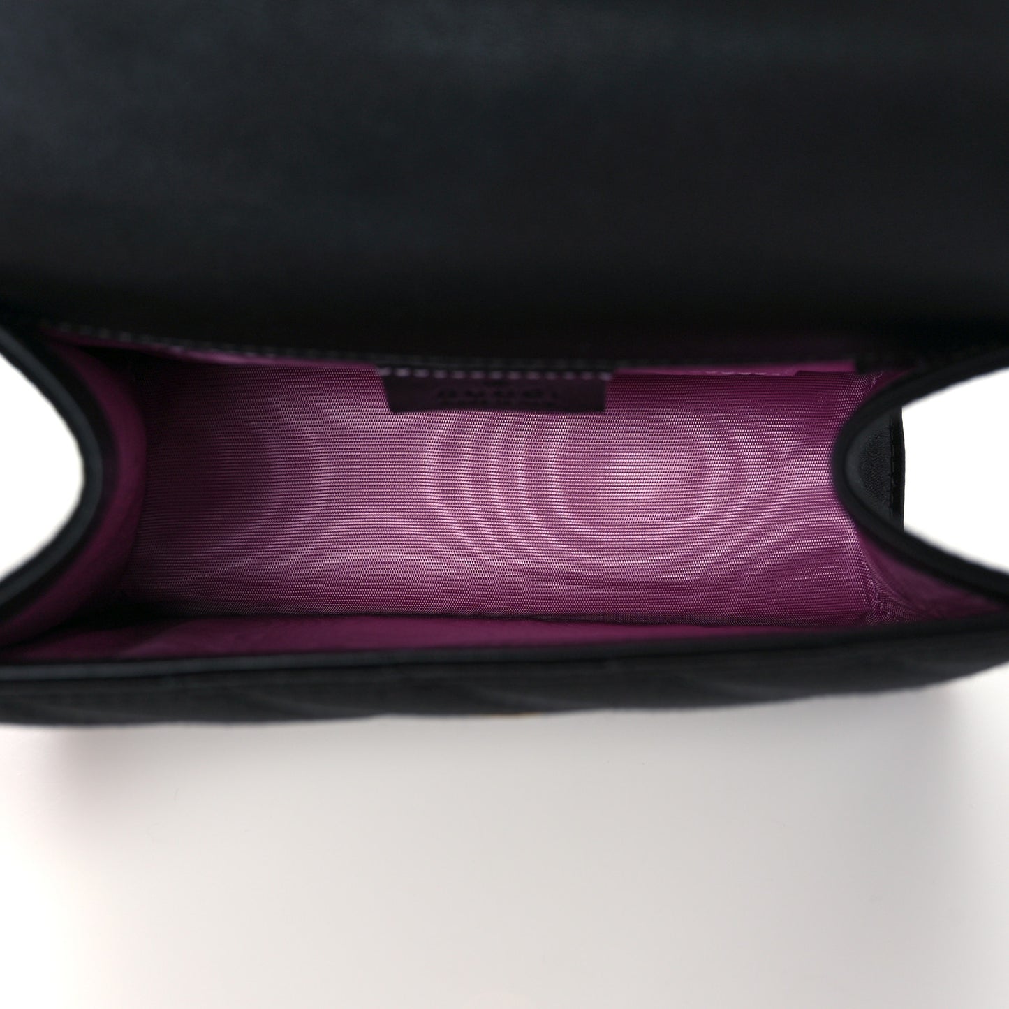 Satin Quilted Rajah Broadway Ring Top Handle Bag Black