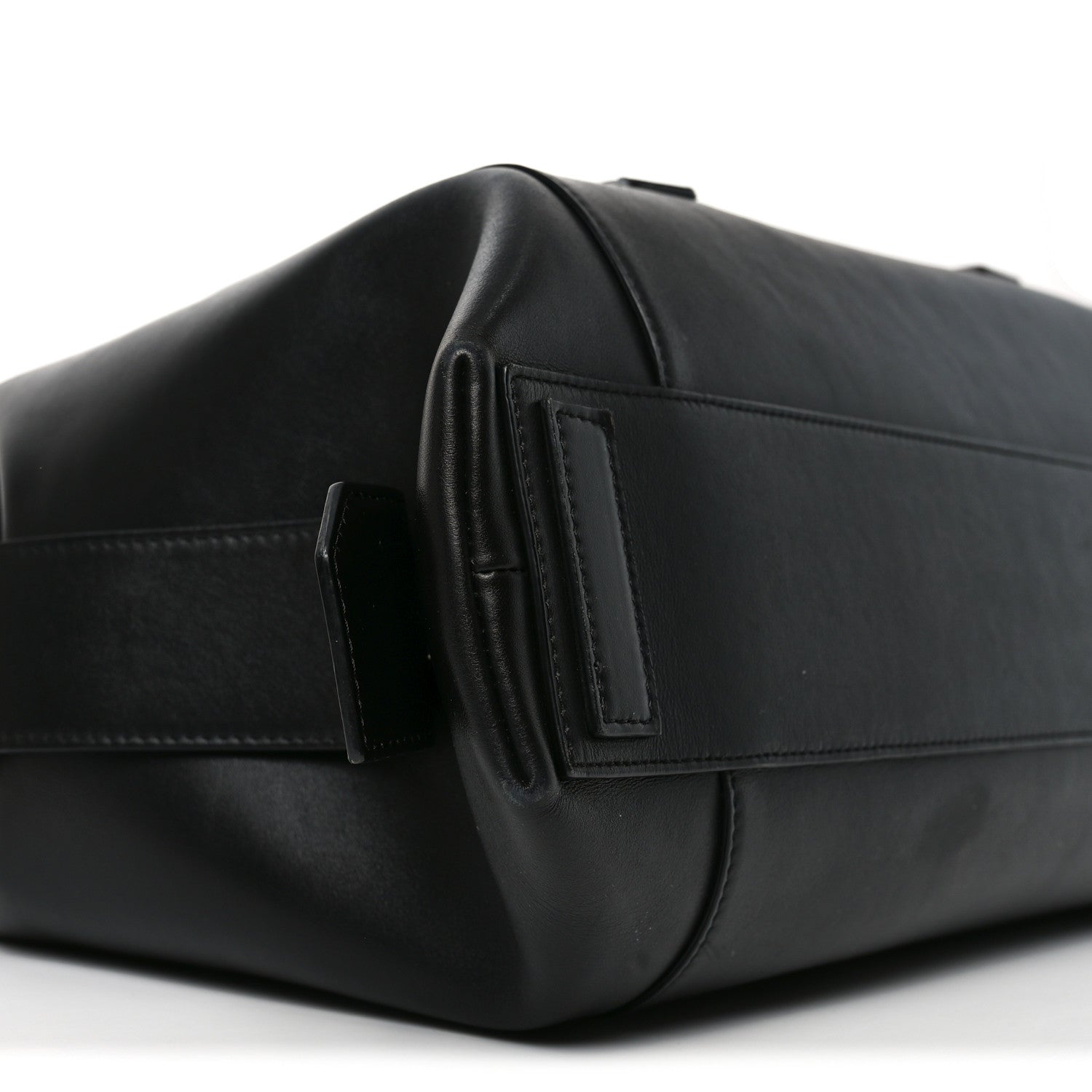 Givenchy Smooth Calfskin Medium Antigona Soft Lock Duffle Bag Black 7 of 8