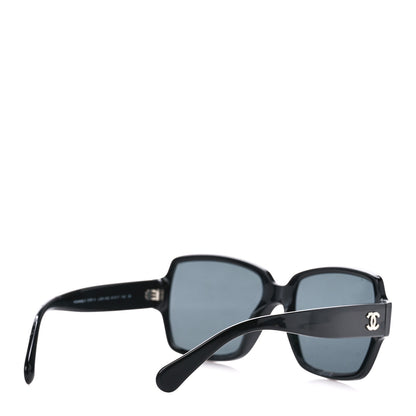 Chanel Acetate Square CC Sunglasses 5385 Black 4 of 8