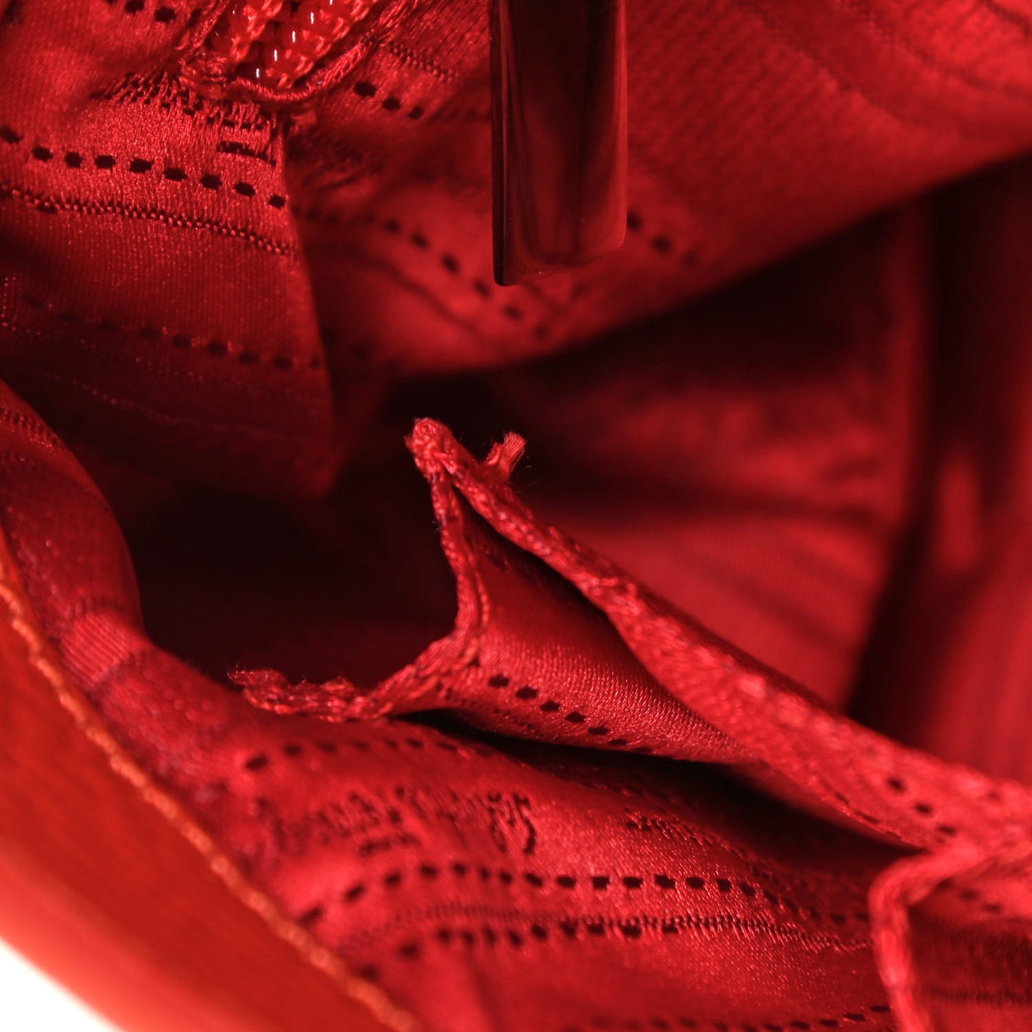 Grained Calfskin Sofia Satchel Red