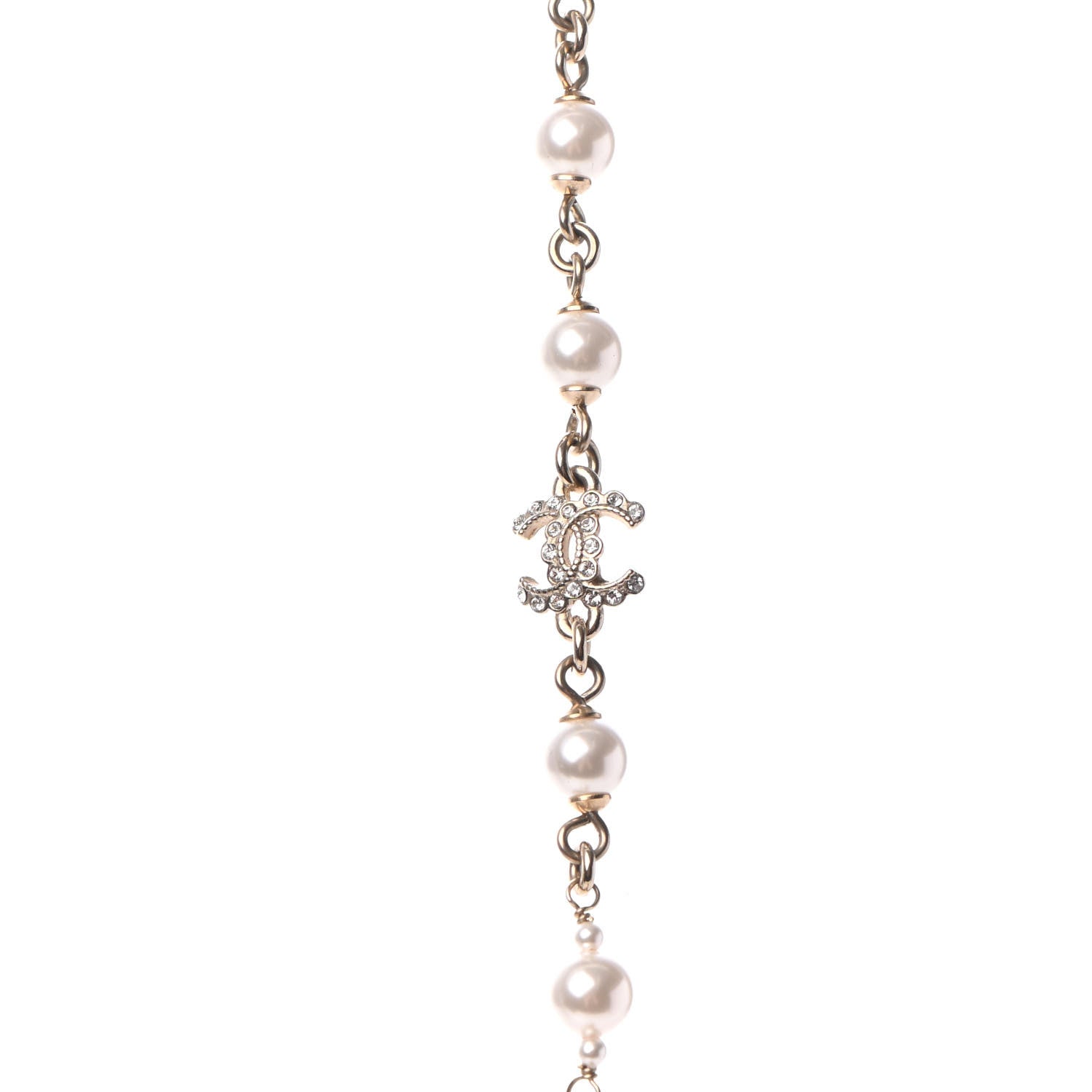 Chanel Pearl CC Coco Necklace Gold 4 of 5