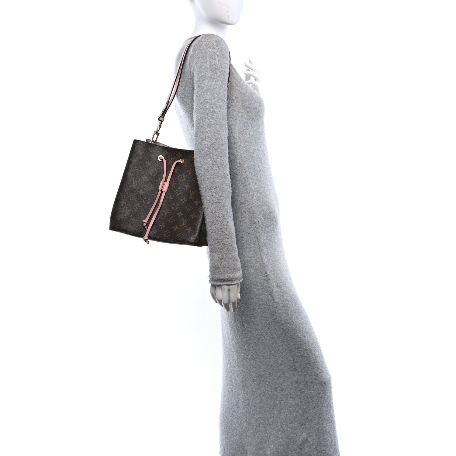 Louis Vuitton Monogram Neonoe MM Rose Poudre 2 of 12