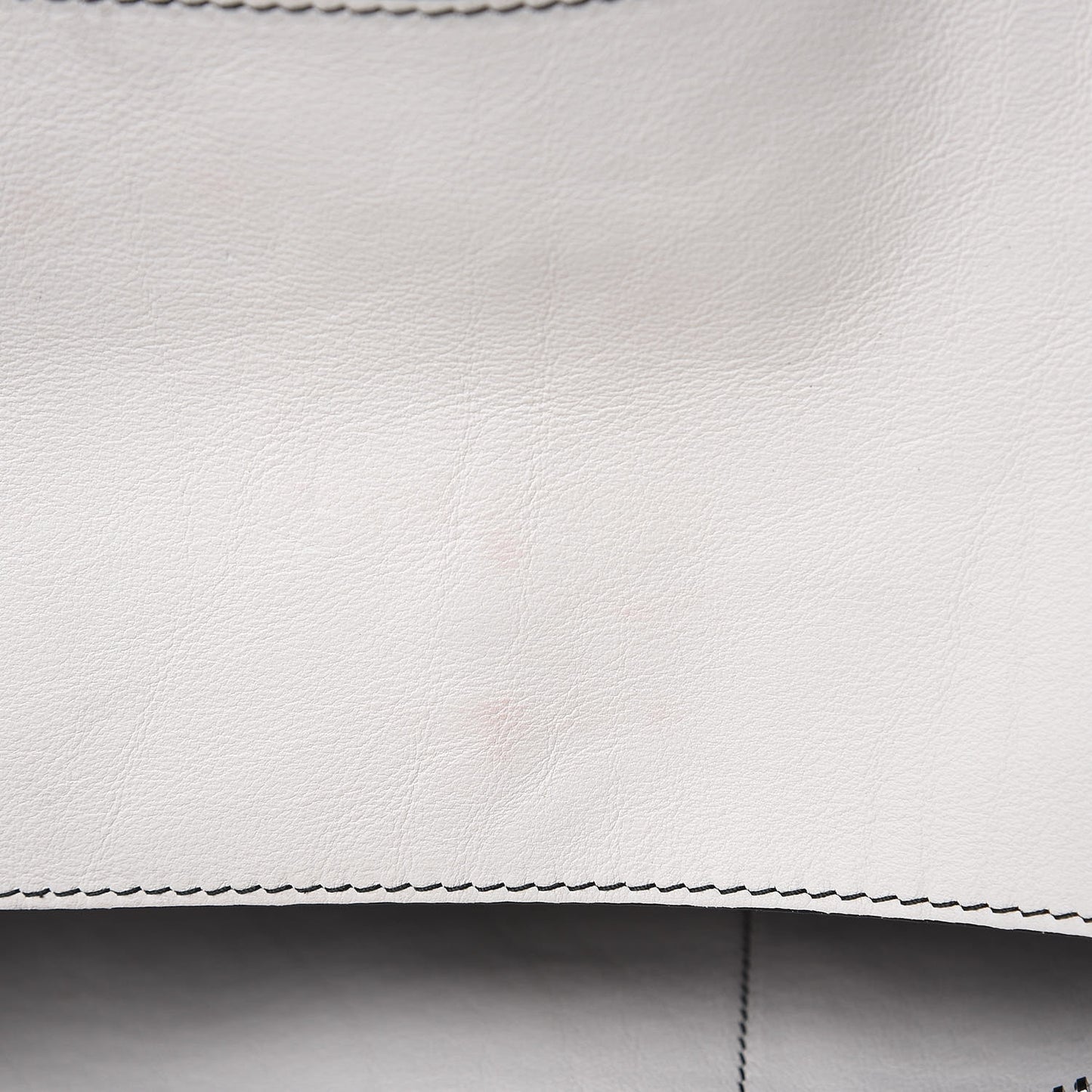 Calfskin Curl Satchel Optic White