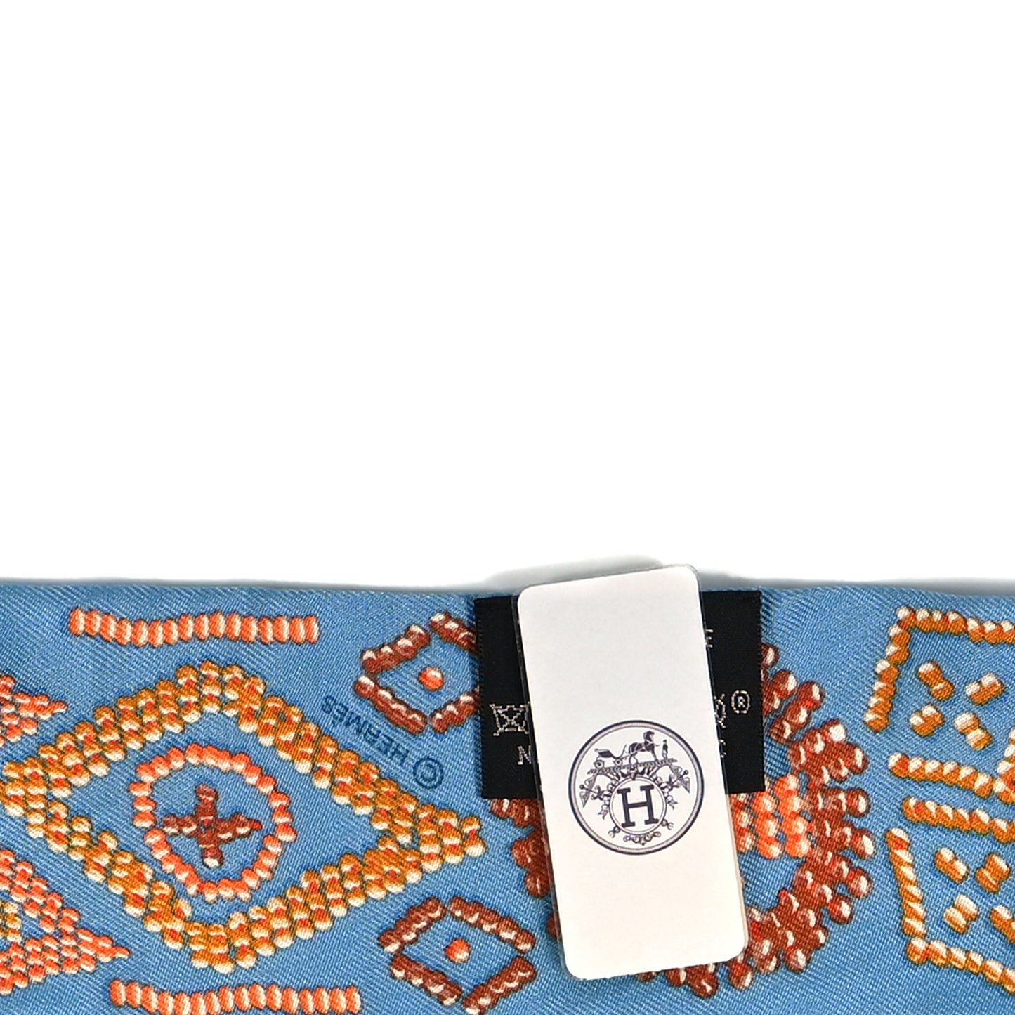Silk Kelly En Perles Twilly Bleu Azur Orange