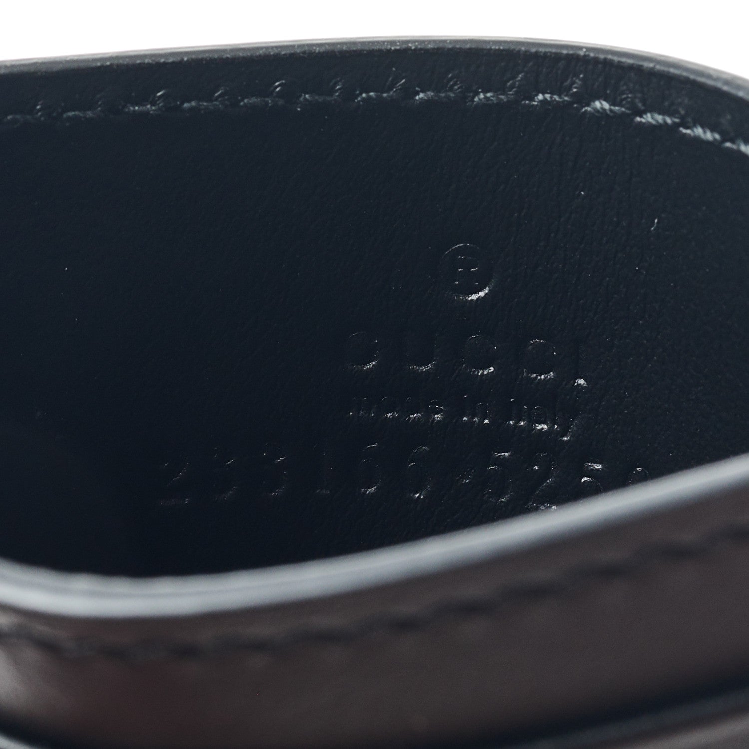 Gucci GG Supreme Monogram Calfskin Card Holder Beige Black 7 of 11