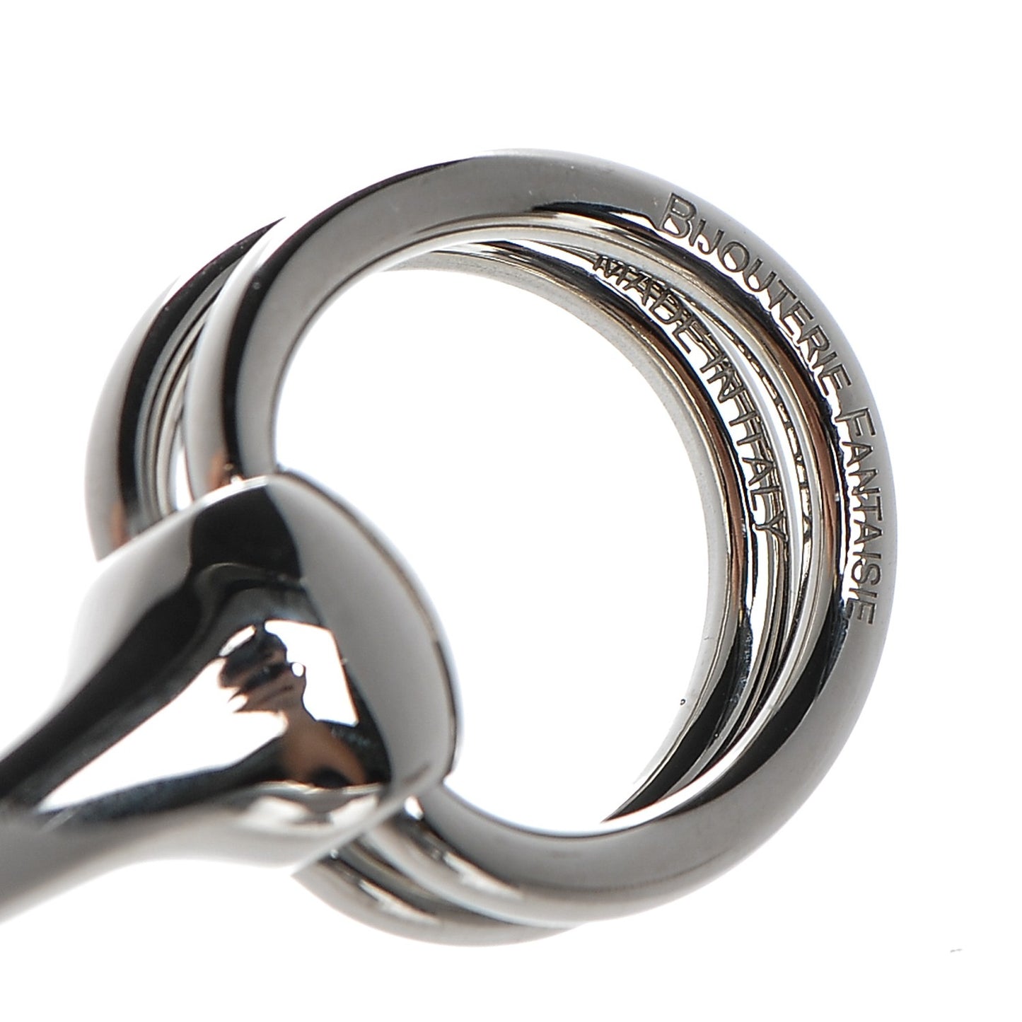 Palladium Mors Scarf Ring Silver